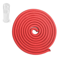 Gymnastické bavlněné švihadlo Sedco 3m - PVC Tuba - červená