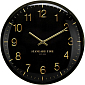 SEGNALE Nástěnné hodiny se zlatými číslicemi 30 cm KO-HZ1003670