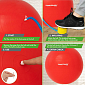 Gymnastický míč 65cm s pumpičkou,červený