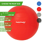 Gymnastický míč TUNTURI 75 cm červený