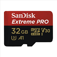 Paměťová karta Sandisk Extreme Pro microSDHC 32 GB  100 MB/s A1 Class 10 UHS-I V30, adaptér