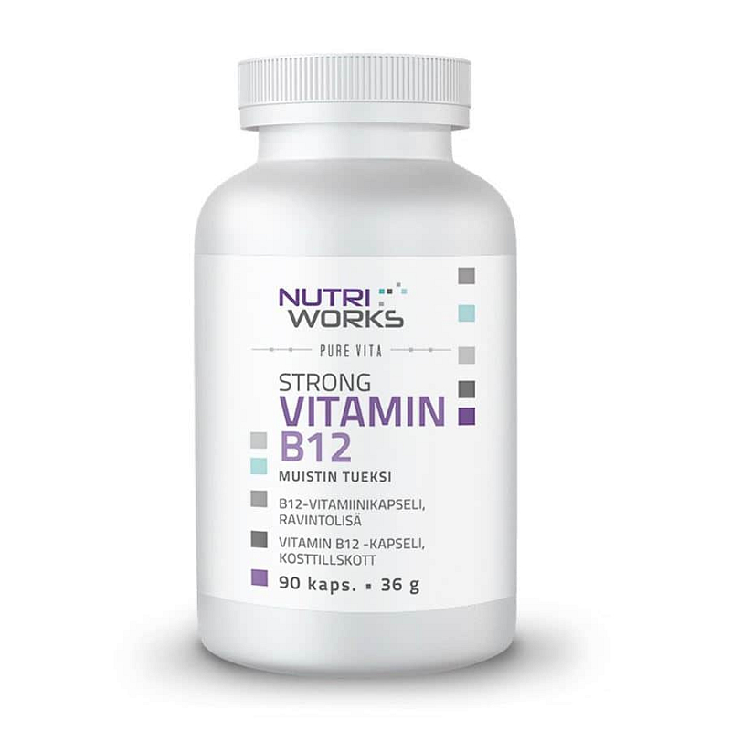 Strong Vitamin B12 90 kapslí (Silný vitamín B12)