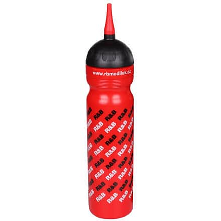 sportovní láhev logo R & B s hubicí červená Objem: 1000 ml