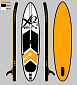 XQMAX Paddleboard pádlovací prkno 320 cm s kompletním příslušenstvím, oranžová KO-8DP000880