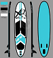 XQMAX Paddleboard pádlovací prkno ATLANTIC 305 cm KO-8DP000830