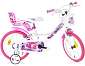 Dino bikes 166 RSN FAIRY Bílá, růžový potisk 16" 2022