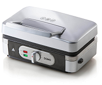 Sendvičovač - Gril - Vaflovač - 3v1 - stříbrný - DOMO DO9136C, příkon 1 000 W, termostat, stříbrný