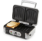 Sendvičovač - Gril - Vaflovač - 3v1 - stříbrný - DOMO DO9136C, příkon 1 000 W, termostat, stříbrný