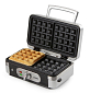 Sendvičovač - Gril - Vaflovač - 3v1 - stříbrný - DOMO DO9136C, příkon 1 000 W, termostat, stříbrný
