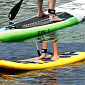 Bezpečnostní lanko Aqua Marina Coil Leash New k paddleboardu