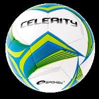 CELERITY Fotbalový míč modro-žlutý   bezešvý č.5
