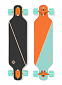 Longboard Street Surfing FREERIDE 39” Nordic Orange