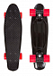 Skateboard FIZZ BOARD Black Red, černý