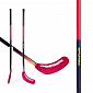 AVID II -Hokejka florbal červená rovná čepel