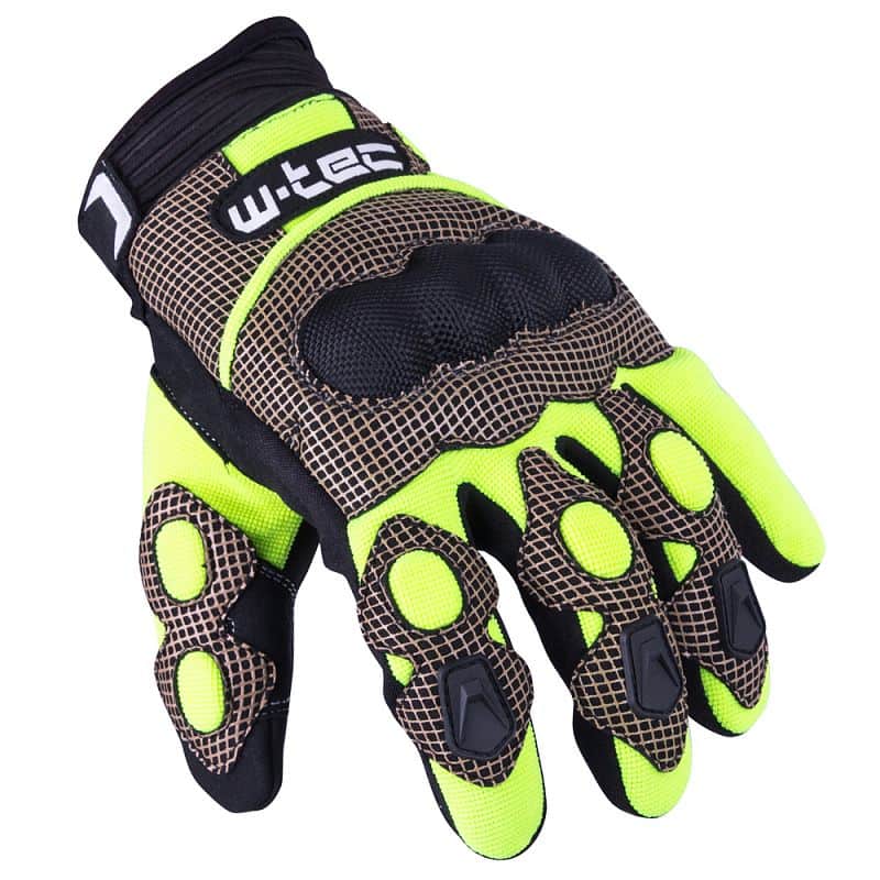 Motokrosové rukavice W-TEC Derex Barva černo-žlutá, Velikost XXL