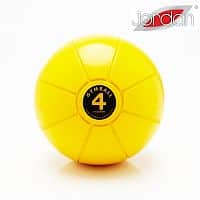 Gumový medicinball JORDAN LOUMET 4 kg žlutý