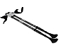 Trekové teleskopické hole SEDCO NORDIC MT.BLANC 65-135 cm - černá
