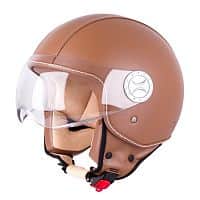 Helma na skútr W-TEC FS-701B Leather Brown