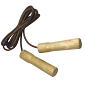 Švihadlo kožené s dřevěnými rukojeťmi TUNTURI