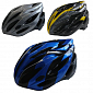 ACRA CSH26-L stříbrná/modrá/žlutá cyklistická helma velikost L(58-60cm) 2015