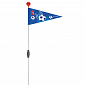 Bezpečnostní vlajka na koloběžky/ kola PUKY modrá
