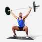 Bicepsová činka zalomená JORDAN FITNESS 45 kg