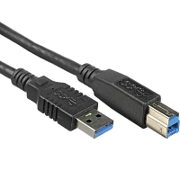 Kabel PremiumCord USB 3.0 A-B pro tiskárny 5m, černý