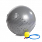 Masážní gymnastický míč HMS YB03 65 cm šedý