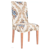 Potah na židli elastický, béžový, baroko SPRINGOS SPANDEX