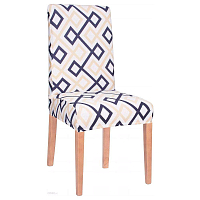 Potah na židli elastický, barevný, abstrakt SPRINGOS SPANDEX