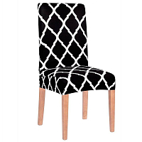 Potah na židli elastický, černý, maroko SPRINGOS SPANDEX