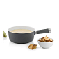 KELA Sýrové fondue MEYRIN keramika, šedá, 1L O21cm x v9cm KL-16571