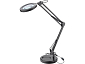 lampa stolní s lupou, USB napájení, černá, 2400lm, 3 barvy světla, 5x zvětšení