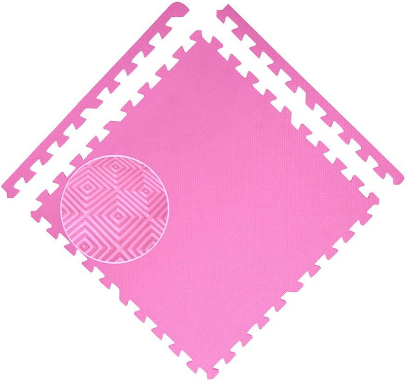 Podložka EVA COLOR 50x50x1,2 cm - SET 4ks - růžová