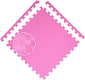 Podložka EVA COLOR 50x50x1,2 cm - SET 4ks - růžová