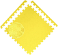 Podložka EVA COLOR 50x50x1,2 cm - SET 4ks - žlutá