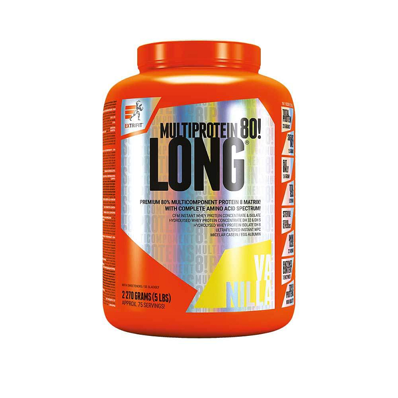 Extrifit Long 80 Multiprotein 2270 g vanilla