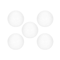 Polystyrénová guľa - 8 cm, biele, sada 5ks SPRINGOS