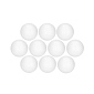 Polystyrénová guľa - 9 cm, biele, súprava 5ks SPRINGOS