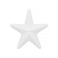 Polystyrenová hvězda - 9 cm, bílá SPRINGOS CA0234