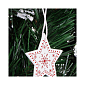 Vánoční dřevěné ozdoby - hvězdy, sada 3ks