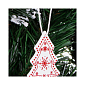 Vianočné drevené ozdoby - stromčeky, súprava 3ks