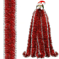 Vianočná reťaz Girlanda extra hustá 6m, červeno-biela