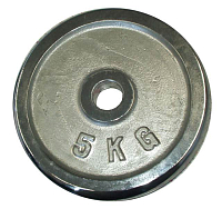 Chromový kotouč (závaží) na činky  5kg - 30mm