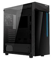 2.jakost - GIGABYTE case GB-C200G, RGB Lighting, bez zdroje, transparentní bok, Mid tower