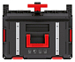 Kufr na nářadí s transp. kolečky X BLOCK TECH černý 546x380x510