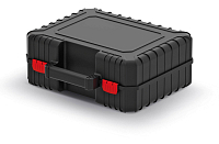 Kufr na nářadí s upevňovacími páskami HEAVY černý 384x335x144