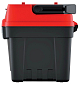 Kufr na nářadí s kov. držadlem a zámky EVO červený 548x274x286 (přepážky)