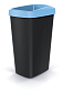 Odpadkový koš COMPACTA Q DROP světle modrý, objem 45l