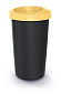 Odpadkový koš COMPACTA R DROP světle žlutý, objem 25l